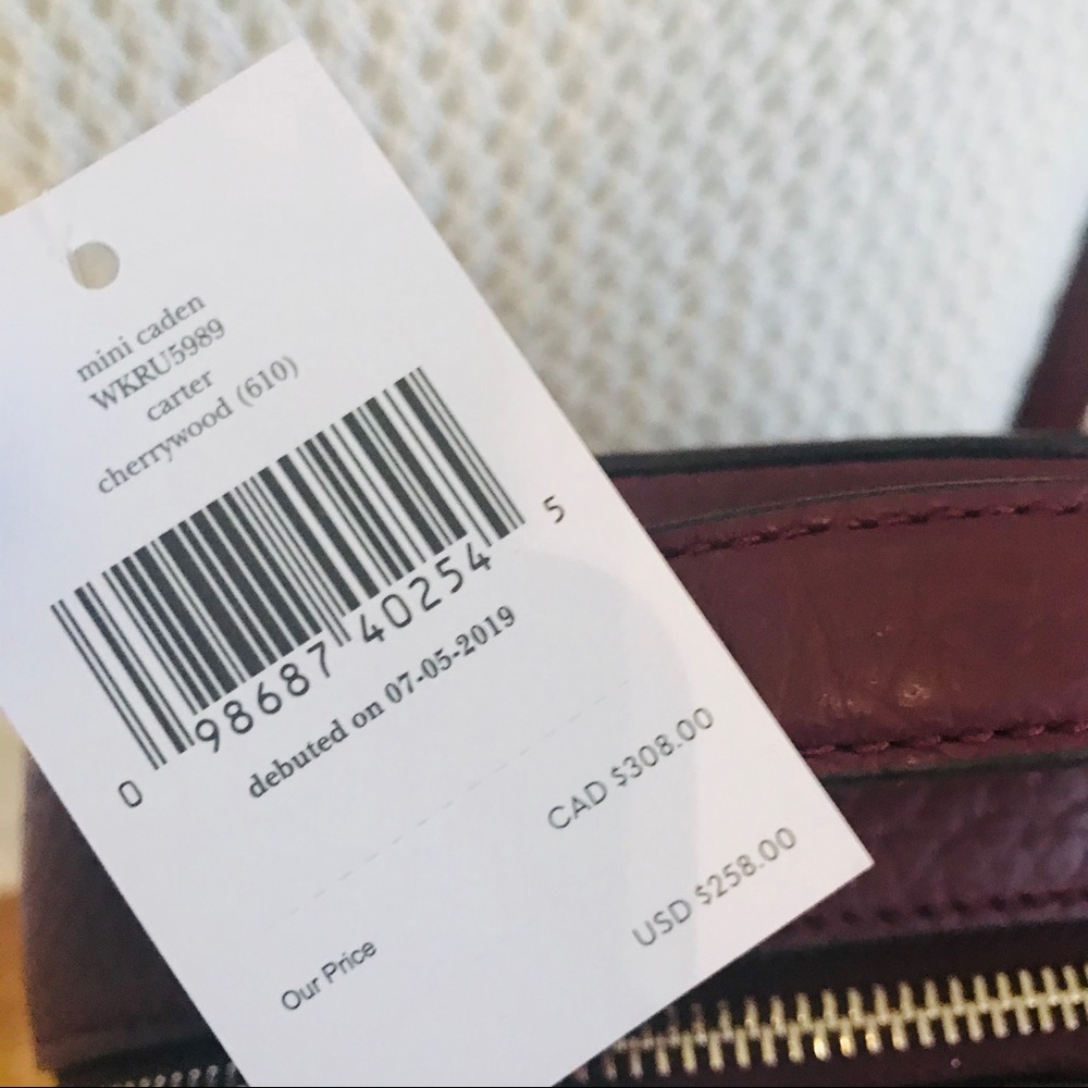Mini Caden Carter cherrywood backpack kate spade - Picture 4 of 8